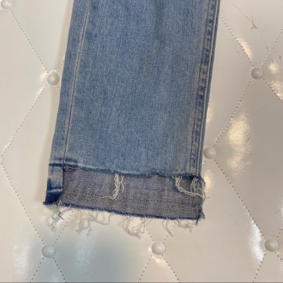 Rag & Bone Jeans • Dre Capri in Marina Step Hem Stretchy Light Wash Blue Size 24 - Picture 12 of 13